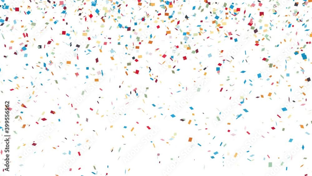 Confetti on white