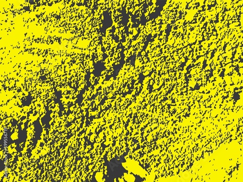 Cracked earth in yellow black tracery. Abstract background summer drought and desert soil under scorching sun filmed from outer space martian vector surface.
