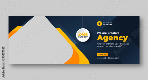 Marketing social media facebook cover web banner