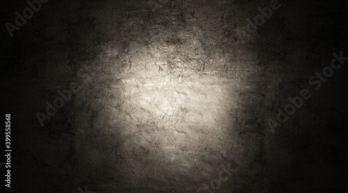 Grunge Concrete Wall with Light Effect and place for text