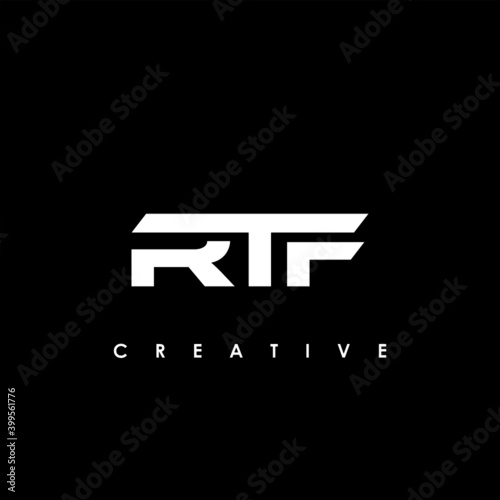 RTF Letter Initial Logo Design Template Vector Illustration photo