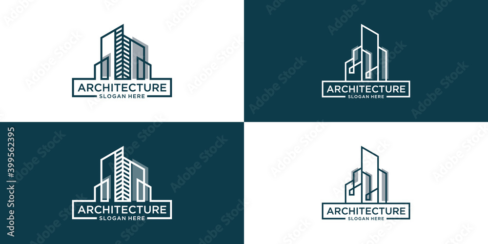 Set of architecture logo for company