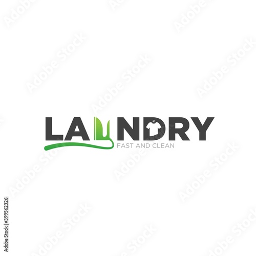 laundry logo designs simple modern fast and clean