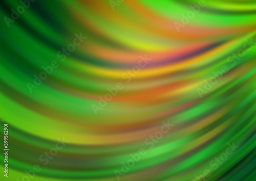 Light Green  Yellow vector abstract blurred pattern.