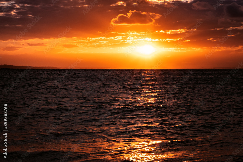 Fototapeta premium por do sol em Salvador Ribeira 