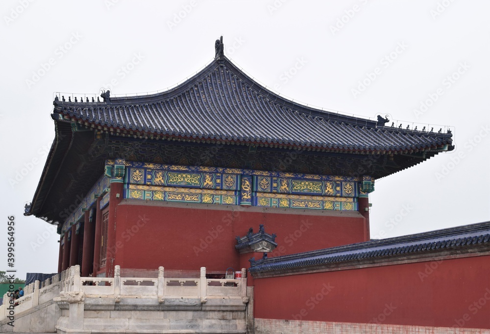 Temple of Heaven Park Tiantan Park Decorative Roof Wall