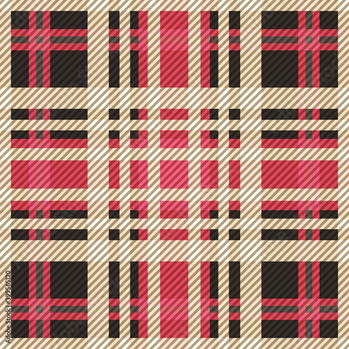 Seamless Tartan Tiles. Tartan Seamless Pattern. Trendy Illustration for Wallpapers. Suits for Decorative Paper, Fashion Design and House Interior Design, as Well as for Hand Crafts