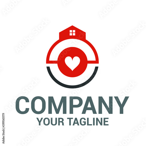 heart with house logo