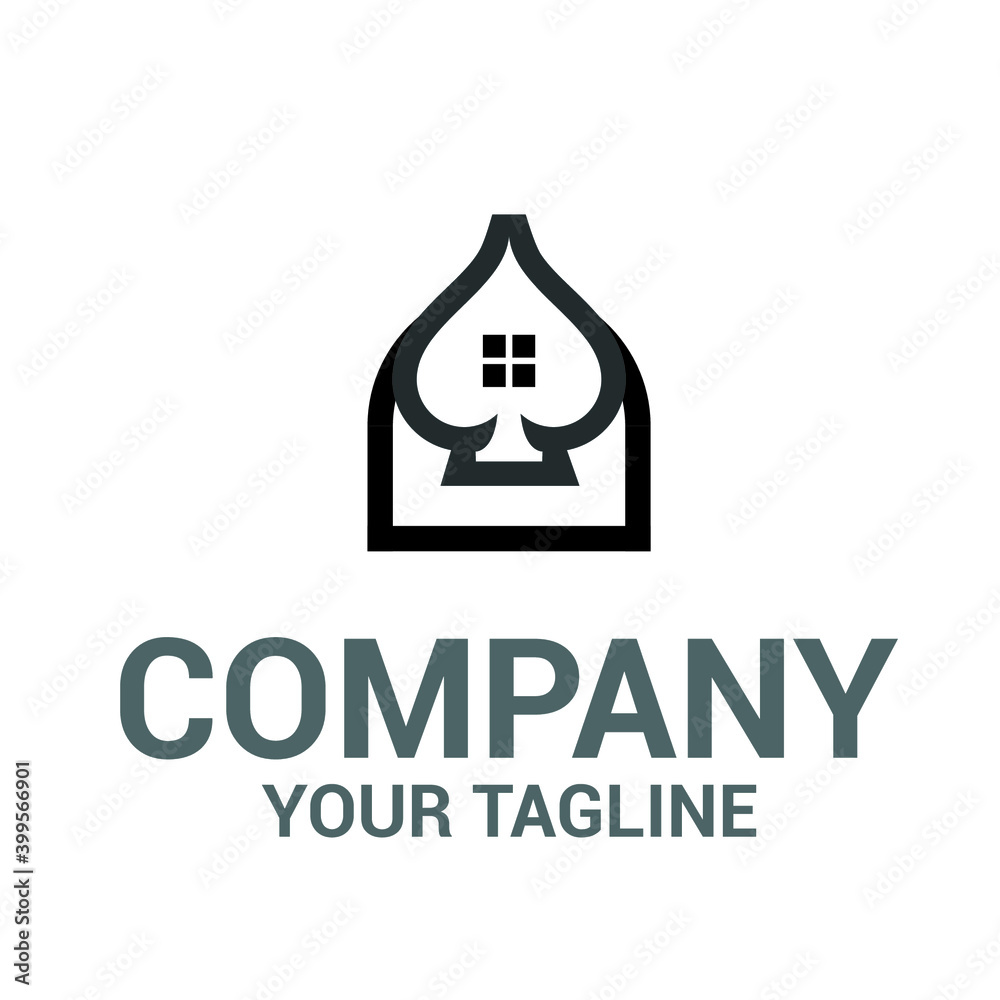 gambling with house logo