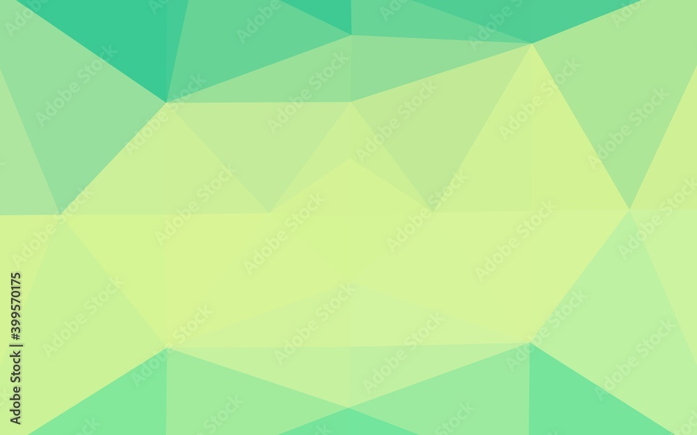 Light Green, Yellow vector polygonal pattern. Light Green, Yellow vector polygonal pattern.