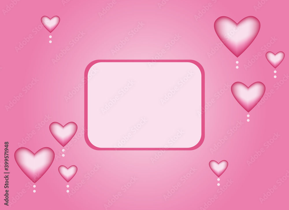 Banner template for Women's Day, Valentine's Day, or Mother's Day. Vector. Pink background