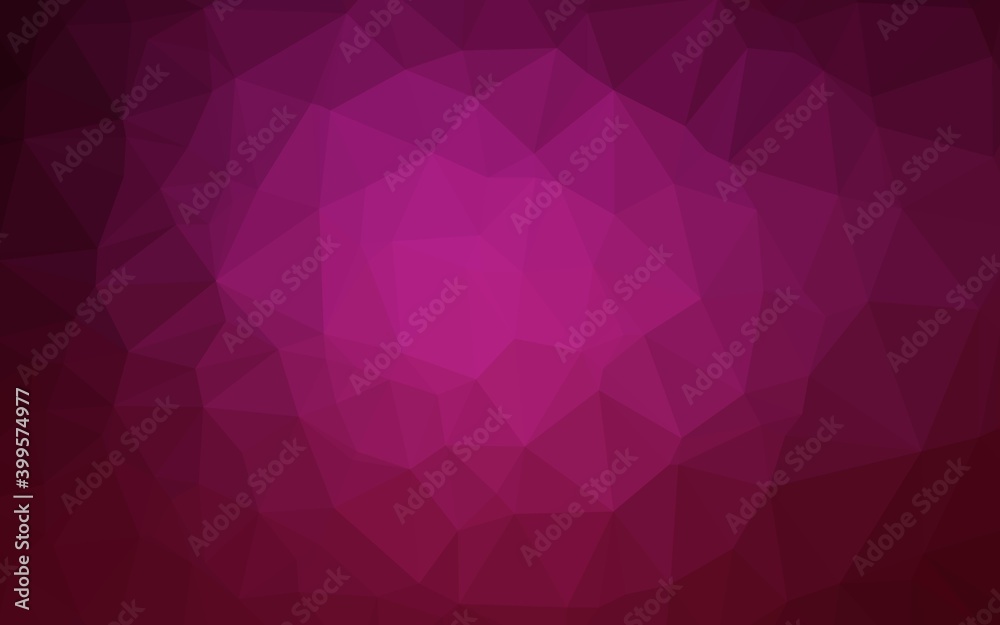 Dark Pink vector shining triangular pattern. Dark Pink vector shining triangular pattern.