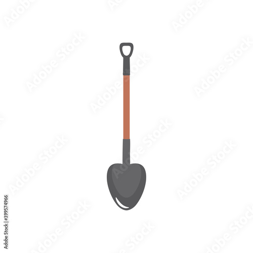 gardening shovel tool icon, colorful design