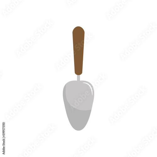 gardening shovel icon, colorful design