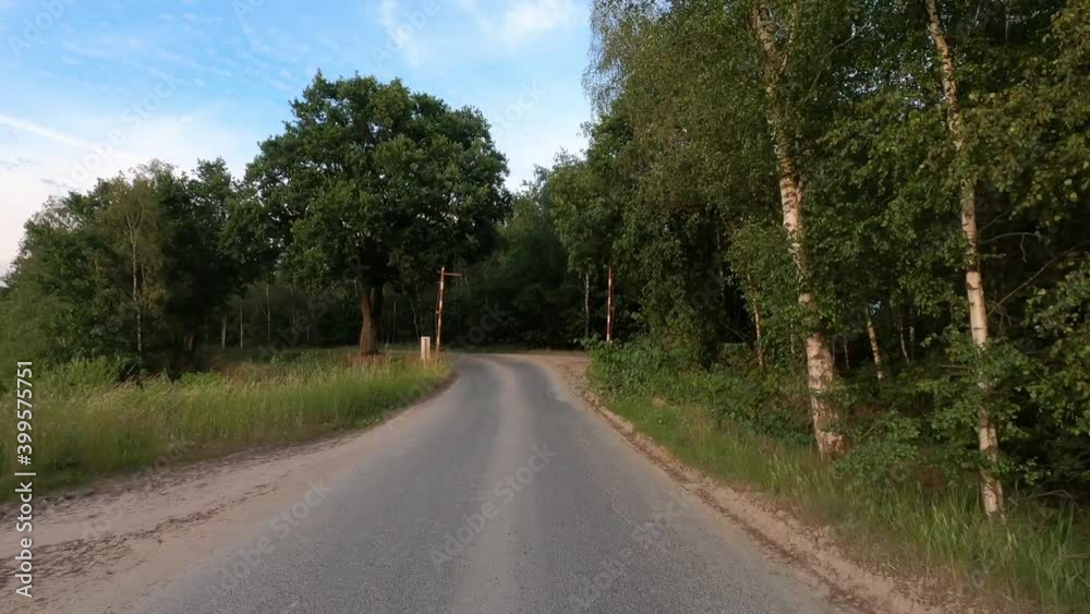 Timewarp of a walk on a road next to a forest lake. High quality 4k footage Timewarp of a walk on a road next to a forest lake. High quality 4k footage