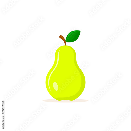 Pear icon symbol, Vector flat design isolated simple illustration