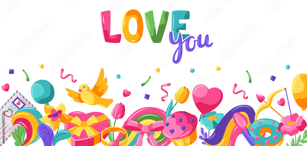 Happy Valentine Day greeting card. Happy Valentine Day greeting card.