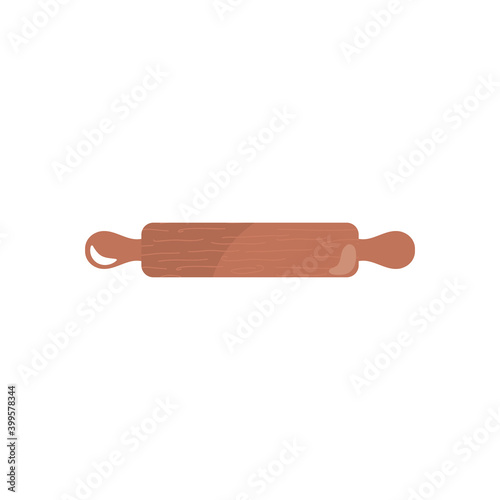 rolling pin icon, colorful design