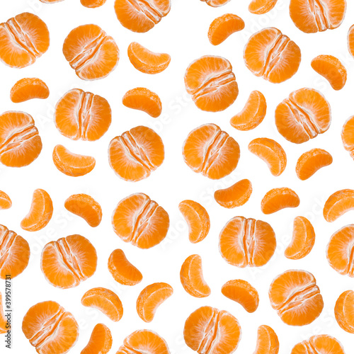 Mandarin seamless pattern, fruit pattern