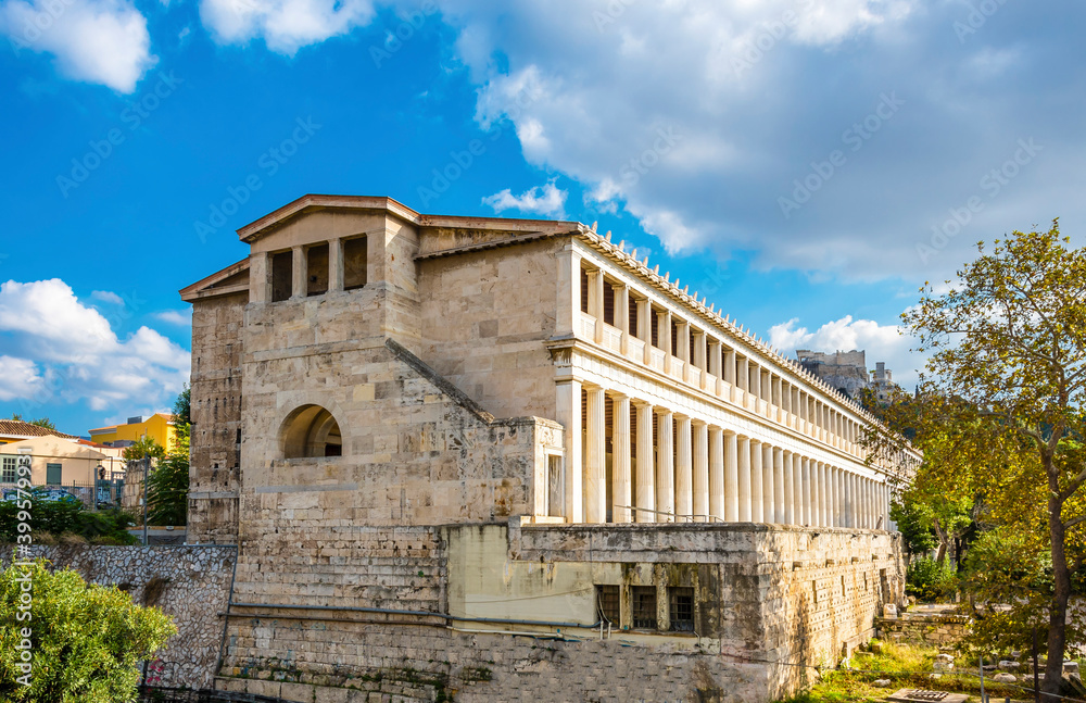 Attalos Stoası in Ancient Agora of Athens in Greece Attalos Stoası in Ancient Agora of Athens in Greece
