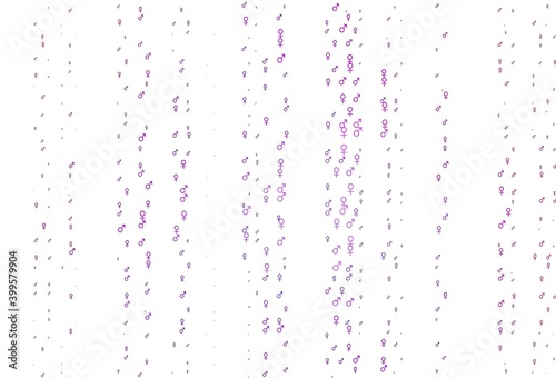 Light purple vector texture with male, female icons.