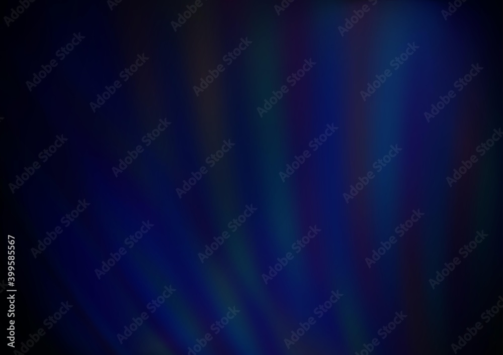 Dark BLUE vector blurred shine abstract pattern. Dark BLUE vector blurred shine abstract pattern.