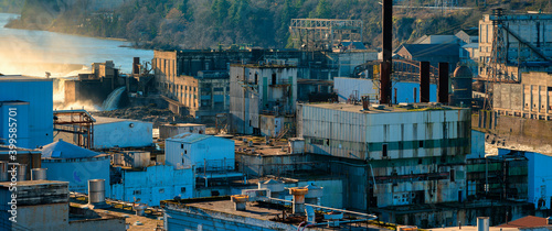 Ruins of old Power Plant and paper mill in Oregon City photo