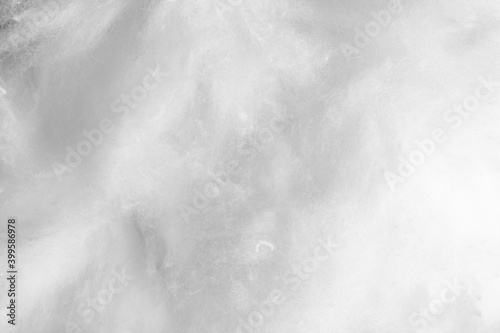 White cotton wool background close up.