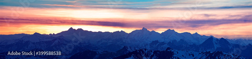 Winterpanorama in den Salzburger Bergen © christakramer