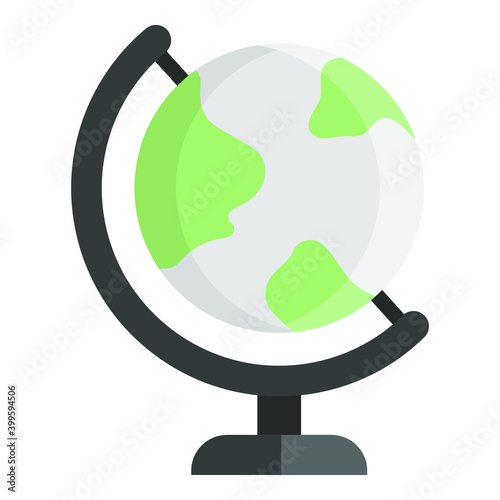 geography flat icon, school and education icon