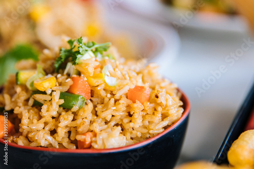 Close up chinese fried rice