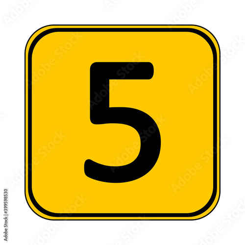 Number five button.
