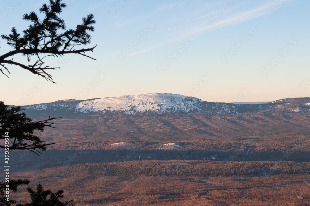 Fototapeta premium sunset in the mountains
