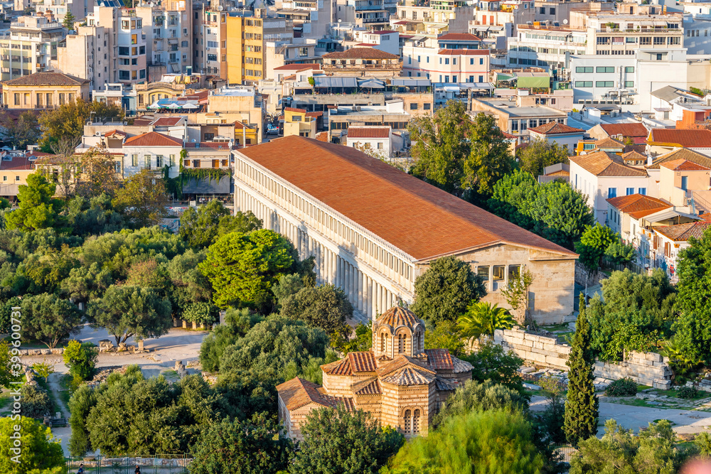 Fototapeta premium Athens city view from Areopagus Hill