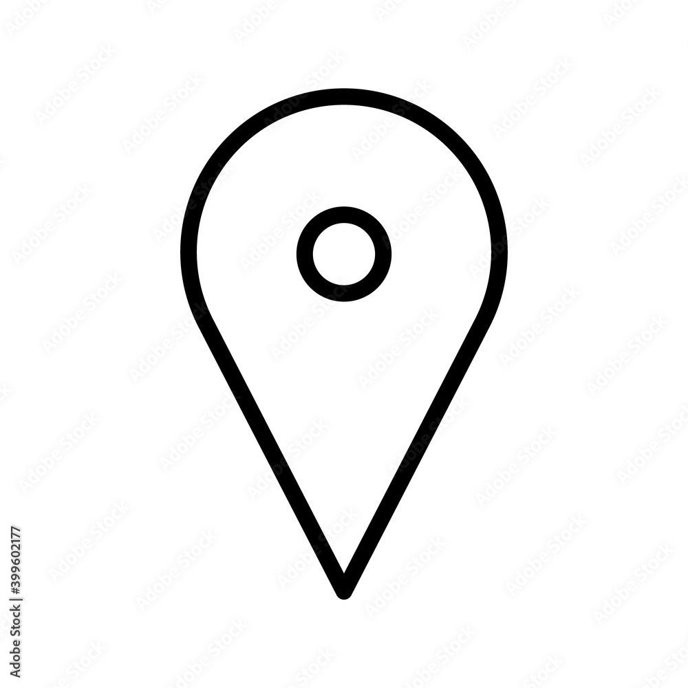 Location icon. Map pin vector symbol. Location icon. Map pin vector symbol.