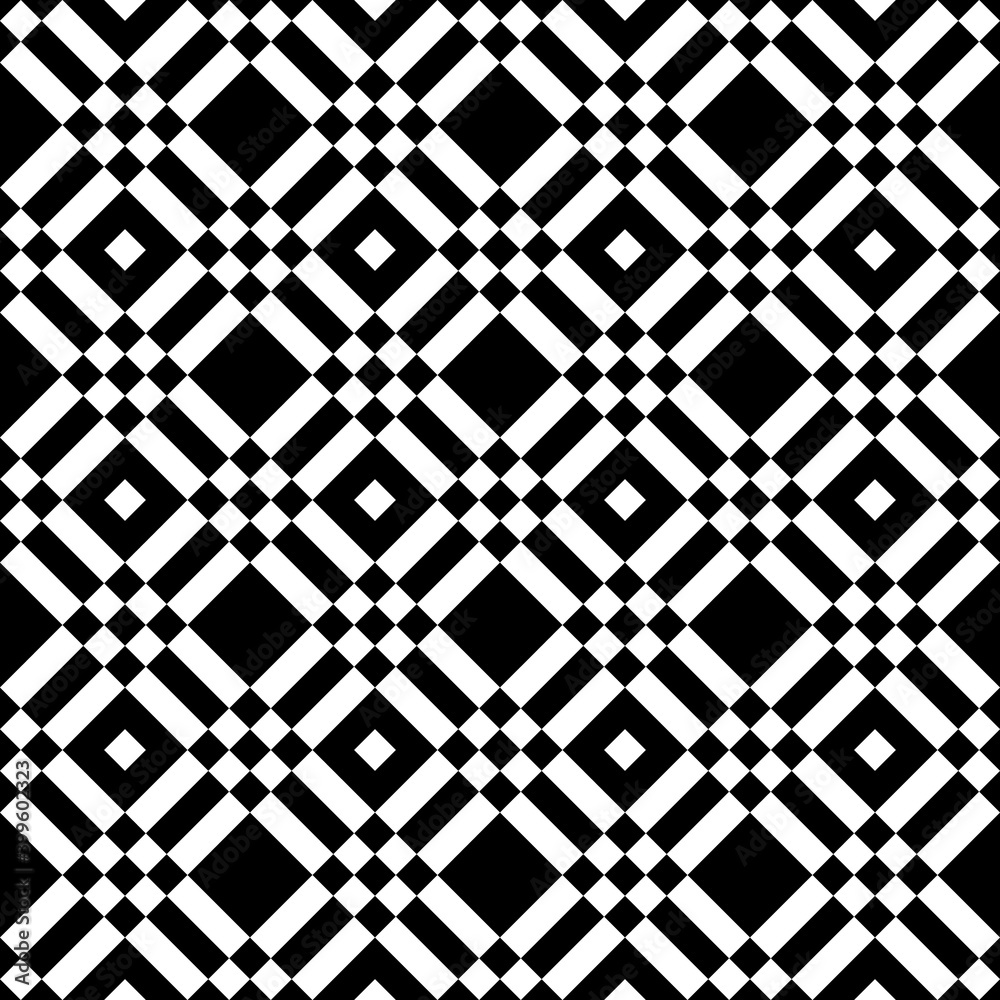 Seamless pattern. Rhombuses, forms backdrop. Checks, figures ornament. Diamonds, shapes wallpaper. Geometric background. Digital paper, textile print, web design, abstract illustration. Vector artwork