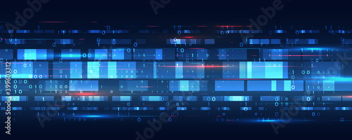 Cyber Security for business and internet project. Abstract futuristic background. Hi-tech business presentation. Big data concept.