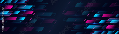 Illustration of colorful light ray, neon stripe line. Dynamic cover or colourful layout for event.  Abstract blue sports background in speed effect style.