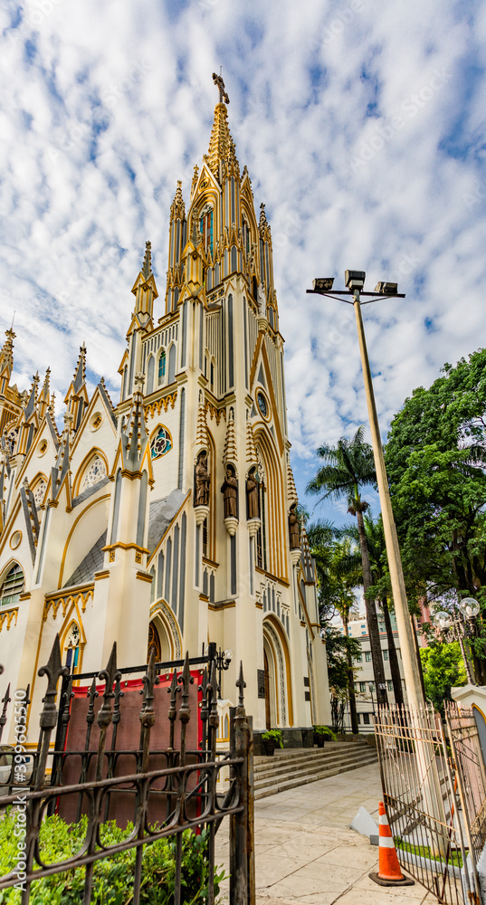 Fototapeta premium Basilica of Our Lady of Lourdes in Belo Horizonte, Brazil 