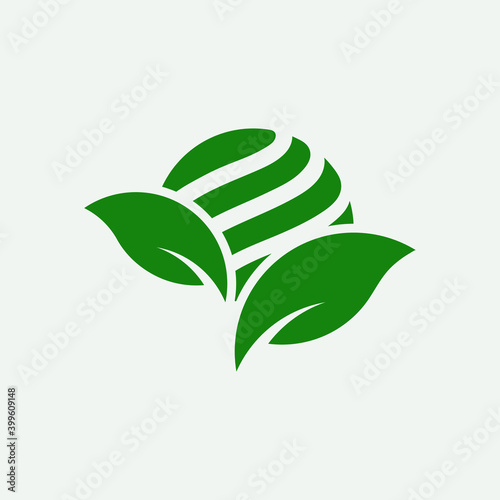 Agro Logo Symbol With Leaves
