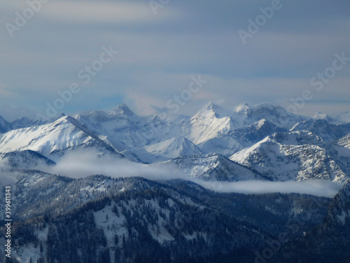 Winter hiking tour to Baumgartenschneid mountain, Tegensee in Bavaria, Germany © BirgitKorber