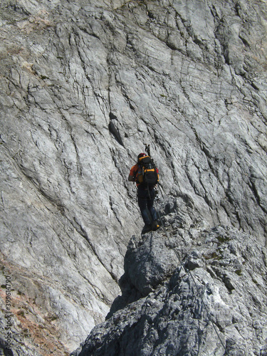 Königsjodler via ferrata in Berchtesgaden Alps, Austria