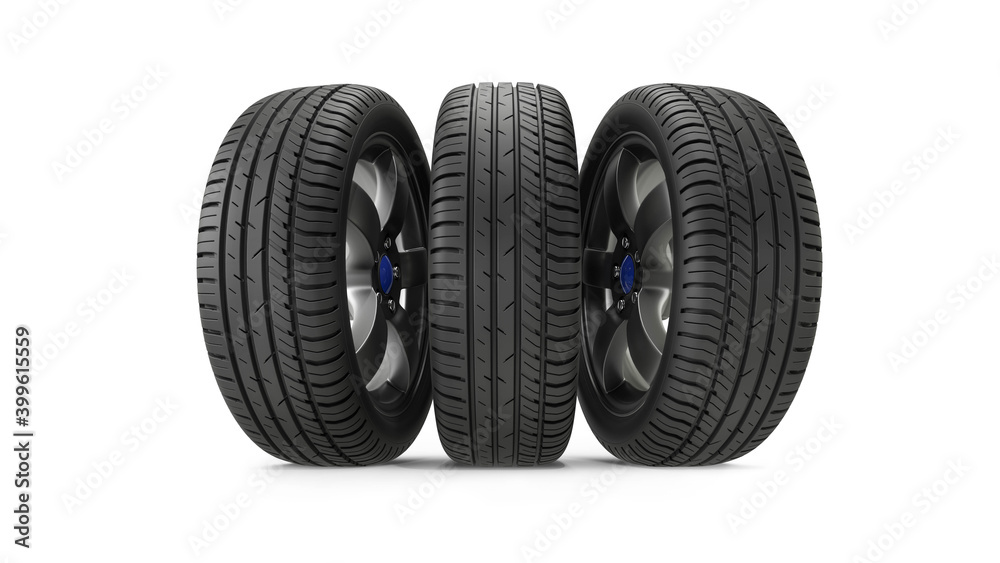 Three summer tires