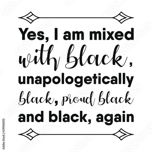  Young black and educated. Vector Quote