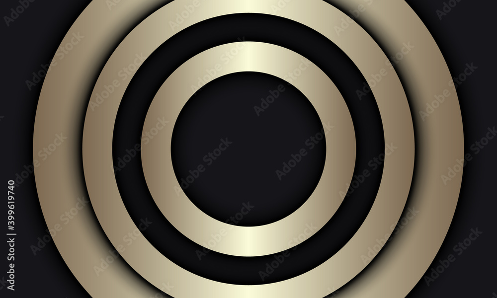 Fototapeta premium Luxury gold circle background.