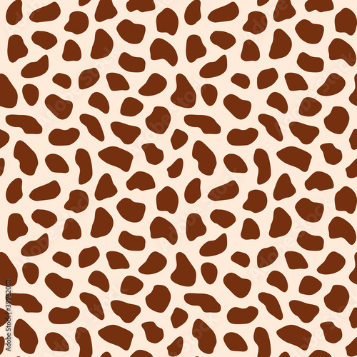 Giraffe vector seamless pattern. Abstract animal print. Vector illustration.