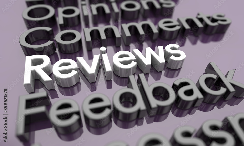 User Reviews Ratings Box Comments Feedback Customer Communication 3d Illustration