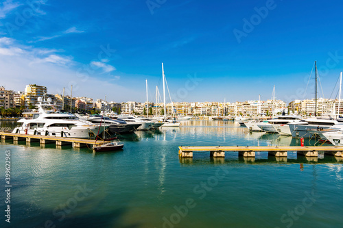 Piraeus Marina view in Greece