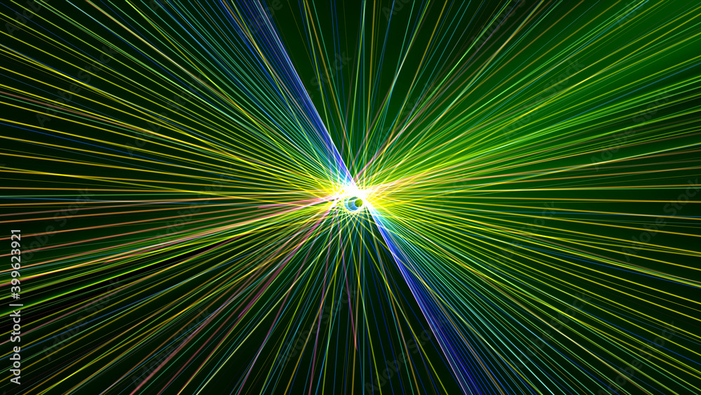 Fototapeta premium colorful lines of abstract background, 3D rendering