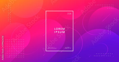 Minimal abstract background. Trendy geometric gradient backdrop vector design.